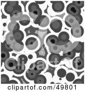 Royalty Free RF Clipart Illustration Of A Funky Gray And White Circle Background by Arena Creative