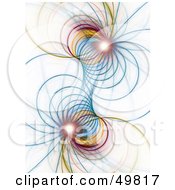 Royalty Free RF Clipart Illustration Of A Double Ended Fractal Tunnel With Flares