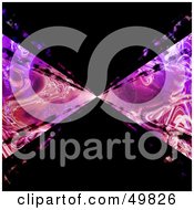 Poster, Art Print Of Pink And Purpel Plasma Vortex On Black