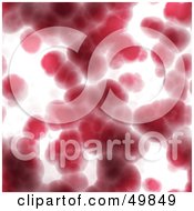 Poster, Art Print Of Background Of Blurry Red Blood Cells On White