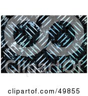 Blue And Black Diamond Plate Grunge Background