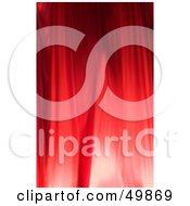 Poster, Art Print Of Red Wrinkled Curtain Background