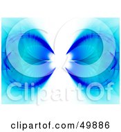 Poster, Art Print Of Dual Blue Fractal Background