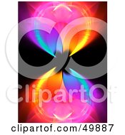Poster, Art Print Of Rainbow Colored Fractal Background