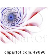 Royalty Free RF Clipart Illustration Of A Red And Blue Tunnel On White