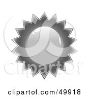 Royalty Free RF Clipart Illustration Of A Blank Silver Quality Seal