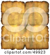 Royalty Free RF Clipart Illustration Of A Creased Old Piece Of Parchment Paper