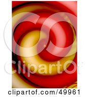 Poster, Art Print Of Yellow And Red Smooth Swirl Background