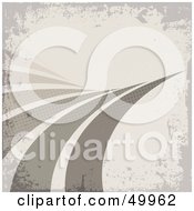 Gray Grunge Background With Curving Swooshes