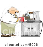 Businessman Getting A Cup Of Coffee
