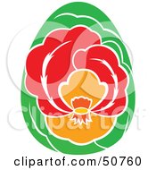 Royalty Free RF Clipart Illustration Of A Pretty Floral Design Element Version 3