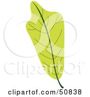 Royalty Free RF Clipart Illustration Of An Autumn Leaf Version 1 by Cherie Reve