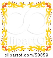 Royalty Free RF Clipart Illustration Of A Pretty Deco Frame Version 7