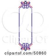 Royalty Free RF Clipart Illustration Of A Pretty Deco Frame Version 2 by Cherie Reve