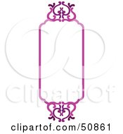 Royalty Free RF Clipart Illustration Of A Pretty Deco Frame Version 4 by Cherie Reve