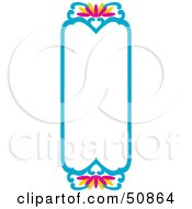 Royalty Free RF Clipart Illustration Of A Pretty Deco Frame Version 1 by Cherie Reve