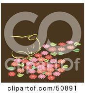 Poster, Art Print Of Happy Kitten Napping In Flowers
