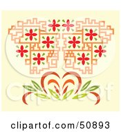Royalty Free RF Clipart Illustration Of A Deco Pattern Version 1