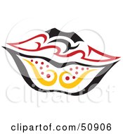 Royalty Free RF Clipart Illustration Of Womens Lips Version 4