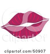 Royalty Free RF Clipart Illustration Of Womens Lips Version 2