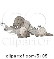 Group Of Snails Clipart by djart