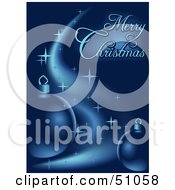 Royalty Free RF Clipart Illustration Of A Merry Christmas Greeting Version 3