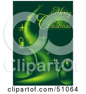 Royalty Free RF Clipart Illustration Of A Merry Christmas Greeting Version 2 by dero