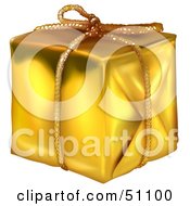 Poster, Art Print Of Wrapped Present Box - Version 8