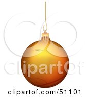Royalty Free RF Clipart Illustration Of A Christmas Ornament Version 3