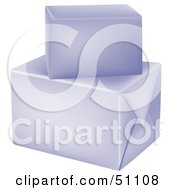 Royalty Free RF Clipart Illustration Of Two White Boxes Wrapped In White by dero