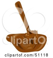 Royalty Free RF Clipart Illustration Of Pouring Chocolate Milk