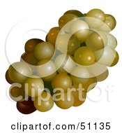 Poster, Art Print Of Cluster Of Golden Grapes