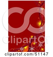 Poster, Art Print Of Red Christmas Background - Version 7