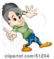 Royalty Free RF Clipart Illustration Of A Little Boy Version 2