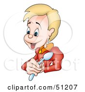 Royalty Free RF Clipart Illustration Of A Little Boy Version 16