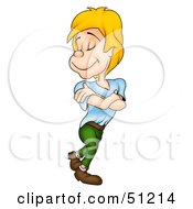 Royalty Free RF Clipart Illustration Of A Little Boy Version 9