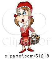 Royalty Free RF Clipart Illustration Of A Little Girl Version 8