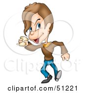 Royalty Free RF Clipart Illustration Of A Little Boy Version 7