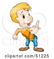 Royalty Free RF Clipart Illustration Of A Little Boy Version 13