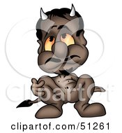 Royalty Free RF Clipart Illustration Of A Bad Devil Version 13 by dero