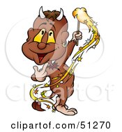 Royalty Free RF Clipart Illustration Of A Bad Devil Version 6 by dero