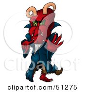 Royalty Free RF Clipart Illustration Of A Bad Devil Version 12 by dero