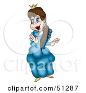 Clipart Illustration Of A Pretty Princess Version 3