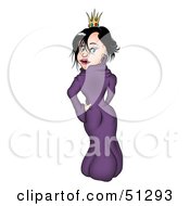 Clipart Illustration Of A Pretty Princess Version 9 by dero