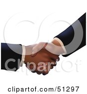 Royalty Free RF Clipart Illustration Of People Shaking Hands Version 1 by dero