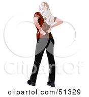 Blond Woman With Lower Back Pain