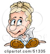 Clipart Illustration Of A Cute Little Angel Version 1 by dero