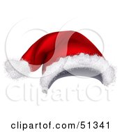 Royalty Free RF Clipart Illustration Of A Santa Hat Version 2