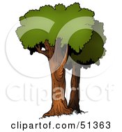 Poster, Art Print Of Tree With Gree Foliage - Version 11