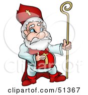 Clipart Illustration Of A Cardinal In Red